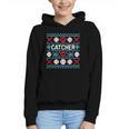 Baseball Catcher Ugly Christmas Sweater Pattern Sports Xmas Graphic Youth Hoodie Baseball Catcher Ugly Christmas Sweater Pattern Sports Xmas Graphic Youth Hoodie