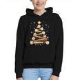 Baseball Christmas Tree Light Xmas Baseball Graphic Youth Hoodie