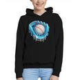 Baseball Drip Ice Cream Glove With Sprinkles Ball Boys Youth Graphic Youth Hoodie