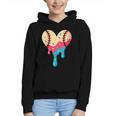 Baseball Drip Melting Ice Cream Baseball Heart Boys Girls Graphic Youth Hoodie Baseball Drip Melting Ice Cream Baseball Heart Boys Girls Graphic Youth Hoodie