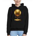 Baseball Dripping Drip Gold Sport Player Coach Baller Graphic Youth Hoodie