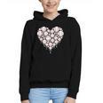 Baseball Heart Drip Valentine's Day Baseball Lover Boys Men Graphic Youth Hoodie