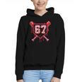 Baseball Ice Cream Drip Number 67 Meme Valentine Couple Love Graphic Youth Hoodie