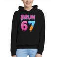 Baseball Ice Cream Drip Number 67 Player Or 67th Birthday Graphic Youth Hoodie Baseball Ice Cream Drip Number 67 Player Or 67th Birthday Graphic Youth Hoodie