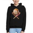 Baseball Ice Cream Drip Style Melting Ice Cream Youth Teen Graphic Youth Hoodie