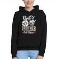 Baseball Jersey Number 13 That's My Brother Out There Graphic Youth Hoodie