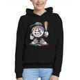 Baseball Mascot Attitude Graffiti Splash Bat Cap Graphic Youth Hoodie Baseball Mascot Attitude Graffiti Splash Bat Cap Graphic Youth Hoodie