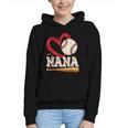 Baseball Nana Baseball Heart Family Matching Graphic Youth Hoodie Baseball Nana Baseball Heart Family Matching Graphic Youth Hoodie