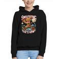 Baseball Player Christmas Gingerbread Smashing Through Snow Graphic Youth Hoodie