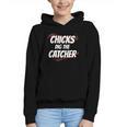Baseball Seams Chicks Dig The Catcher Graphic Youth Hoodie Baseball Seams Chicks Dig The Catcher Graphic Youth Hoodie