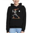 Baseball Skeleton Spooky Boys Halloween Baseball Player Graphic Youth Hoodie Baseball Skeleton Spooky Boys Halloween Baseball Player Graphic Youth Hoodie