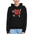 Baseball Valentines Day Heart Boys Sports Love Graphic Youth Hoodie Baseball Valentines Day Heart Boys Sports Love Graphic Youth Hoodie