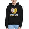 Bonus Mom Of Both Half Baseball Softball Ice Cream Drip Graphic Youth Hoodie Bonus Mom Of Both Half Baseball Softball Ice Cream Drip Graphic Youth Hoodie