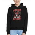 Catchers Are Built Different Baseball Catcher Graphic Youth Hoodie Catchers Are Built Different Baseball Catcher Graphic Youth Hoodie