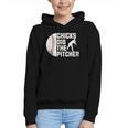 Chicks Dig The Pitcher Baseball Graphic Youth Hoodie Chicks Dig The Pitcher Baseball Graphic Youth Hoodie