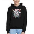 Christmas Baseball Boy Youth Kid Men Santa Hat Xmas Baseball Graphic Youth Hoodie