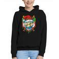 Christmas Baseball Ice Cream Drip Santa Baseball Player Kids Graphic Youth Hoodie