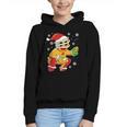 Christmas Gingerbread Man Baseball Player Catcher Graphic Youth Hoodie