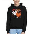 Cute Heart Baseball Basketball Football Valentine Boy Men Graphic Youth Hoodie Cute Heart Baseball Basketball Football Valentine Boy Men Graphic Youth Hoodie
