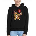Dabbing Cool Cat Baseball 5th Birthday Graphic Youth Hoodie Dabbing Cool Cat Baseball 5th Birthday Graphic Youth Hoodie