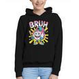 Drip Baseball Boy Youth Kid Ice Cream Dripping Baseball Bruh Graphic Youth Hoodie