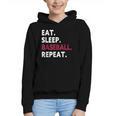 Eat Sleep Baseball Repeat Baseball Player Graphic Youth Hoodie
