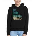 Eat Sleep Baseball Repeat Baseball Player Baseball Graphic Youth Hoodie