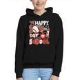 Happy 100 Days Of School Baseball Football PE Teacher Graphic Youth Hoodie Happy 100 Days Of School Baseball Football PE Teacher Graphic Youth Hoodie
