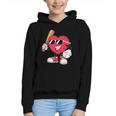 Heart Play Baseball Valentine's Day Teens Boys Girls Kids Graphic Youth Hoodie Heart Play Baseball Valentine's Day Teens Boys Girls Kids Graphic Youth Hoodie