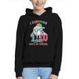 HUGvyn I Survived 100 Days Of School Baseball 6 7 Ice Cream Graphic Youth Hoodie
