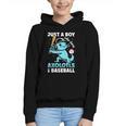 Just A Boy Who Loves Axolotls & Baseball Graphic Youth Hoodie
