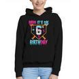 Kids Baseball Drip Bruh It's My 6th Birthday Boy Ice Cream Drip Graphic Youth Hoodie