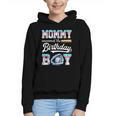 Mommy Of The Birthday Boy Baseball Ice Cream Drip Matching Graphic Youth Hoodie