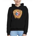 Puerto Rican Flag Baseball Player Boricua Pride Beisbol PR Graphic Youth Hoodie Puerto Rican Flag Baseball Player Boricua Pride Beisbol PR Graphic Youth Hoodie