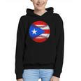 Puerto Rico Baseball Flag Boricua Beisbol Fan Gear Graphic Youth Hoodie Puerto Rico Baseball Flag Boricua Beisbol Fan Gear Graphic Youth Hoodie