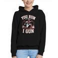 You Run I Gun Baseball Catcher Softball Player Graphic Youth Hoodie You Run I Gun Baseball Catcher Softball Player Graphic Youth Hoodie