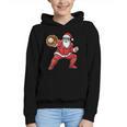 Santa Playing Baseball Baseball Lover Baseballer Xmas Graphic Youth Hoodie