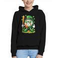 St Patricks Day Baseball Ice Cream Baseball Player Cartoon Graphic Youth Hoodie