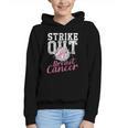 Strike Out Breast Cancer Baseball Warrior Graphic Youth Hoodie