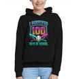 I Survived 100 Days Of School Baseball Drip Graphic Youth Hoodie