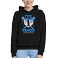 T1D Warrior Baseball Drip Diabetes Awareness Blue Ribbon Graphic Youth Hoodie