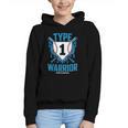 Type 1 Warrior Diabetes Awareness Baseball Enthusiasts Graphic Youth Hoodie Type 1 Warrior Diabetes Awareness Baseball Enthusiasts Graphic Youth Hoodie
