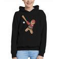 Ugly Christmas Sweater Gingerbread Baseball Toddler Kids Graphic Youth Hoodie