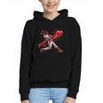 Valentine Baseball Player Drip Graphic Youth Hoodie Valentine Baseball Player Drip Graphic Youth Hoodie