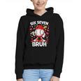 Valentines Day Six Seven Bruh 6 7 Meme Baseball Drip Boys Graphic Youth Hoodie