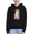 Vintage American Flag Baseball Batter Patriotic Home Run Graphic Youth Hoodie Vintage American Flag Baseball Batter Patriotic Home Run Graphic Youth Hoodie