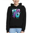 Vintage Baseball 76 Number Graphic Youth Hoodie