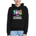 Women's 100 Days Of School Dripping Baseball Boys Kids Teacher Graphic Youth Hoodie