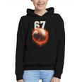 Women's 67 Baseball Boys Birthday Teens Six Seven Brainrot Graphic Youth Hoodie Women's 67 Baseball Boys Birthday Teens Six Seven Brainrot Graphic Youth Hoodie