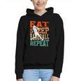 Women's Eat Sleep Baseball Repeat Vintage Player Sport Lover Retro Graphic Youth Hoodie Women's Eat Sleep Baseball Repeat Vintage Player Sport Lover Retro Graphic Youth Hoodie